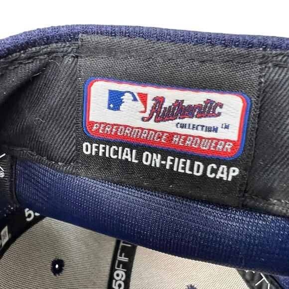 Tampa Bay Rays New Era 59Fifty 7 3/8 Alternate Logo On Field MLB Hat Cap TB - Picture 8 of 11